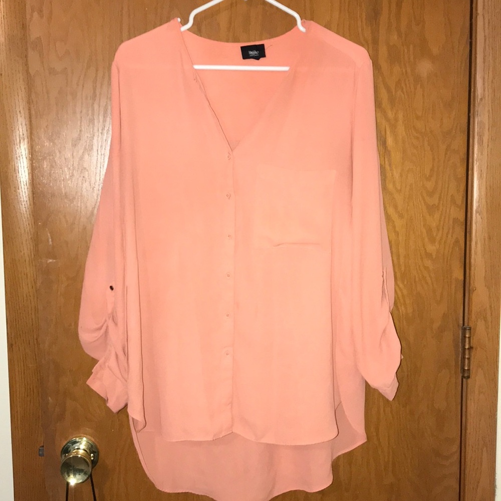 Peach blouse